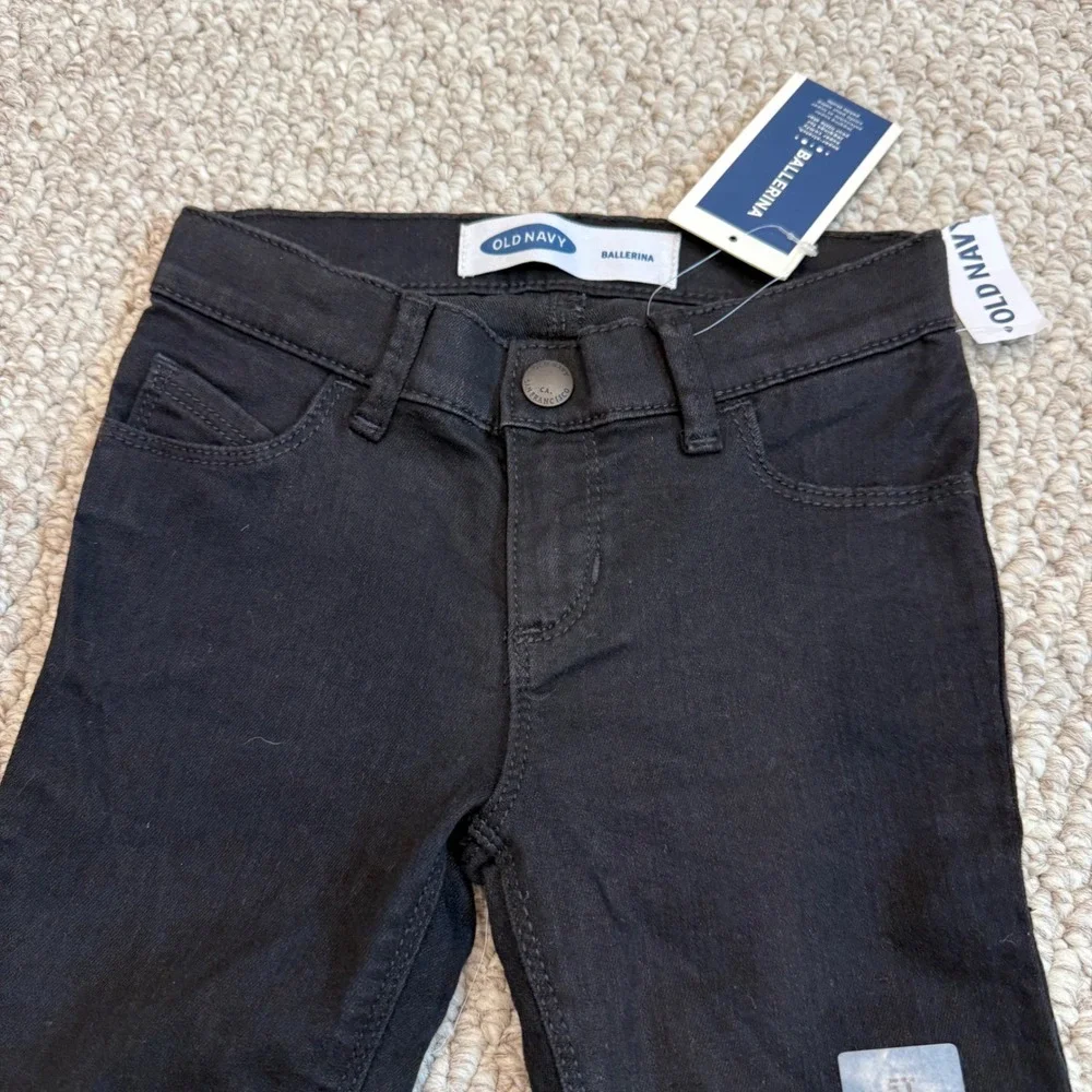 Old Navy Ballerina Super-Stretch Jeggings Black Skinny Pants Kids Size 5T NWT
